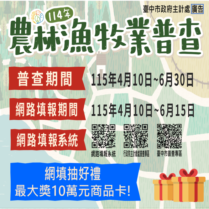 114年農林漁牧業普查